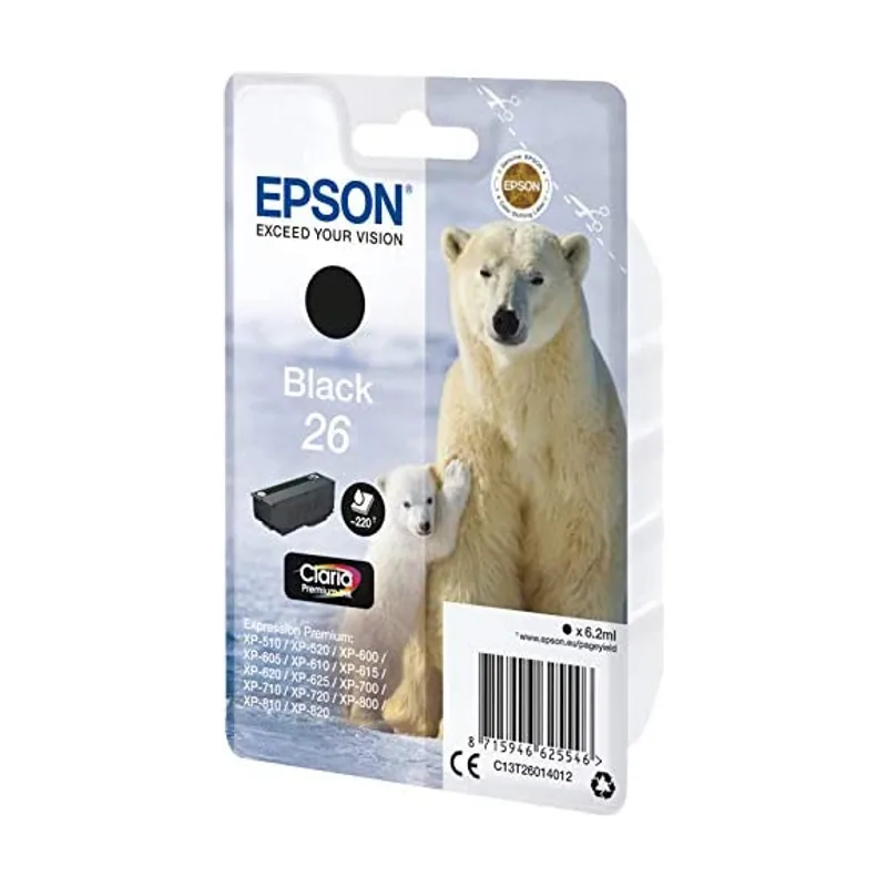 Epson Polar bear Cartucho 26 negro etiqueta RF