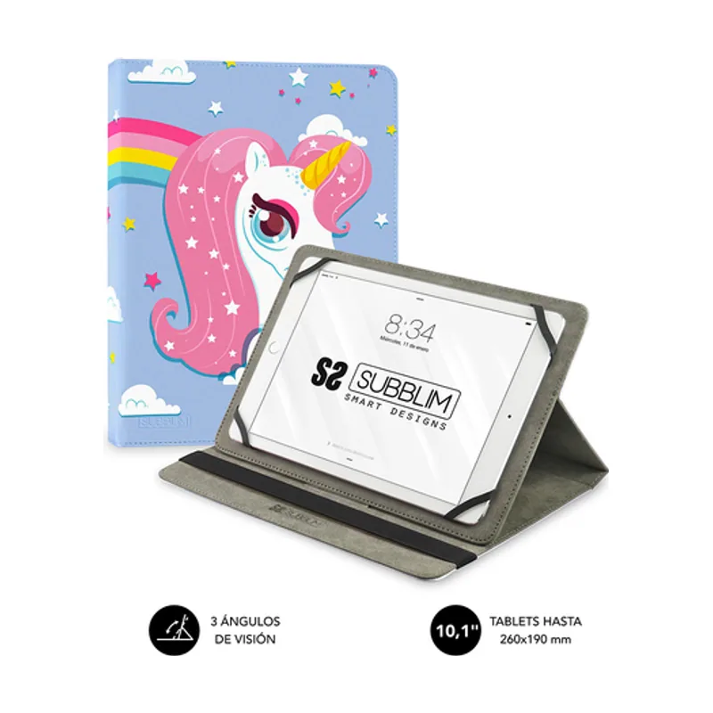 Subblim Funda trendy case unicorn para tablets de 10.1'-11'