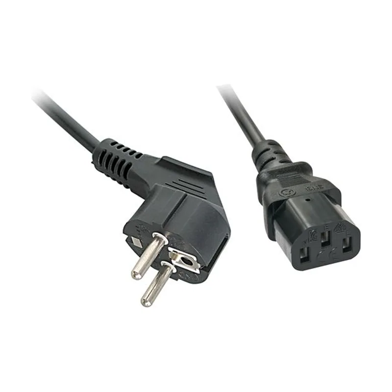 Lindy 30334 cable de transmisión Negro 0,7 m Enchufe tipo A IEC C13