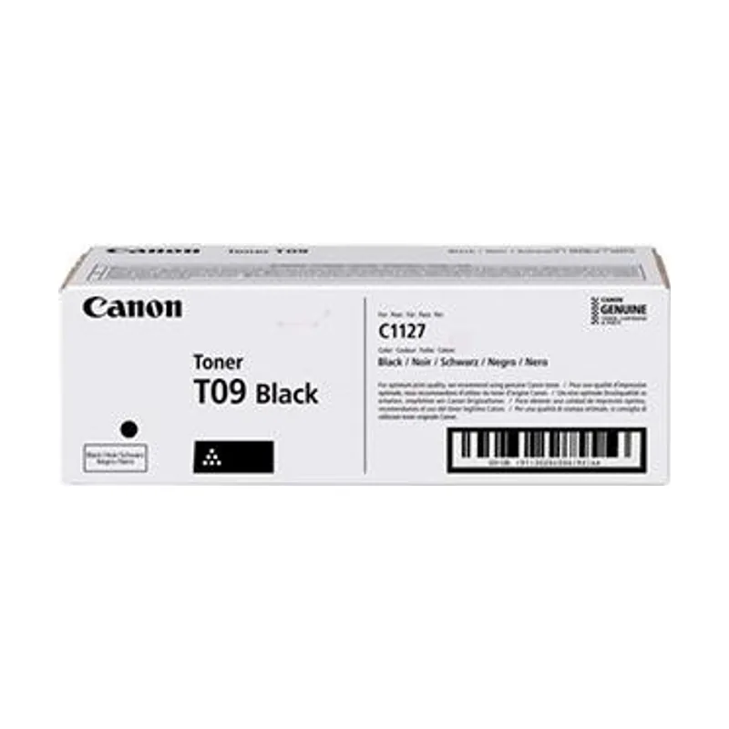 Canon TONER T09 BK cartucho de tóner 1 pieza s