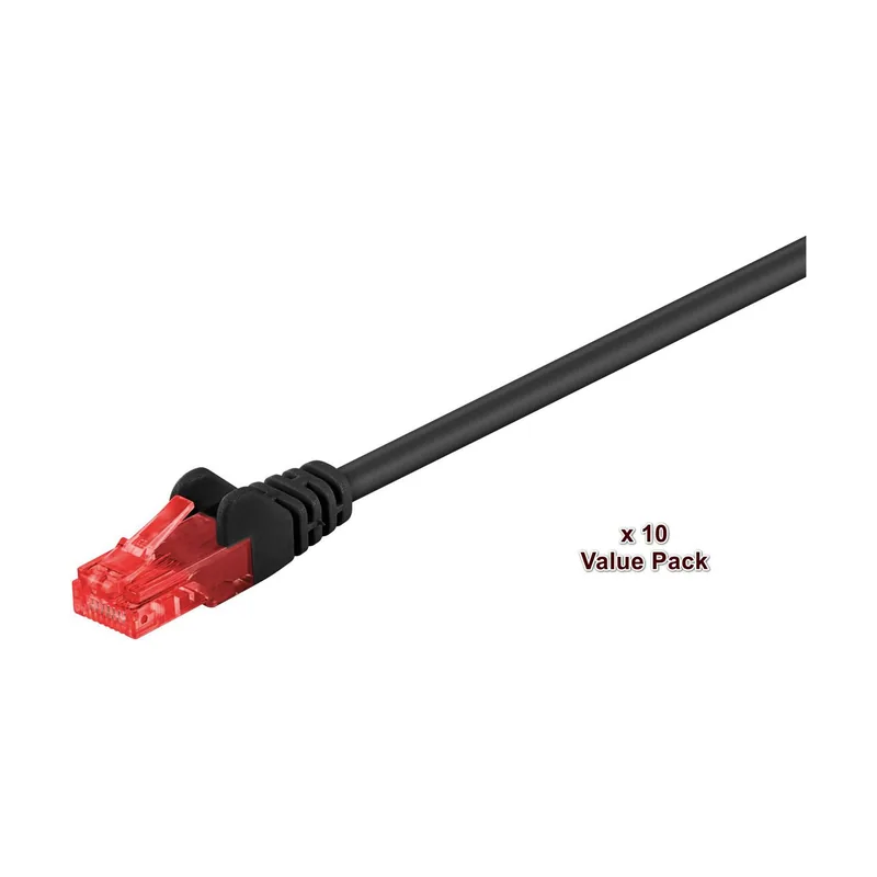 Microconnect V-UTP602SVP cable de red Negro 2 m Cat6 U/UTP UTP