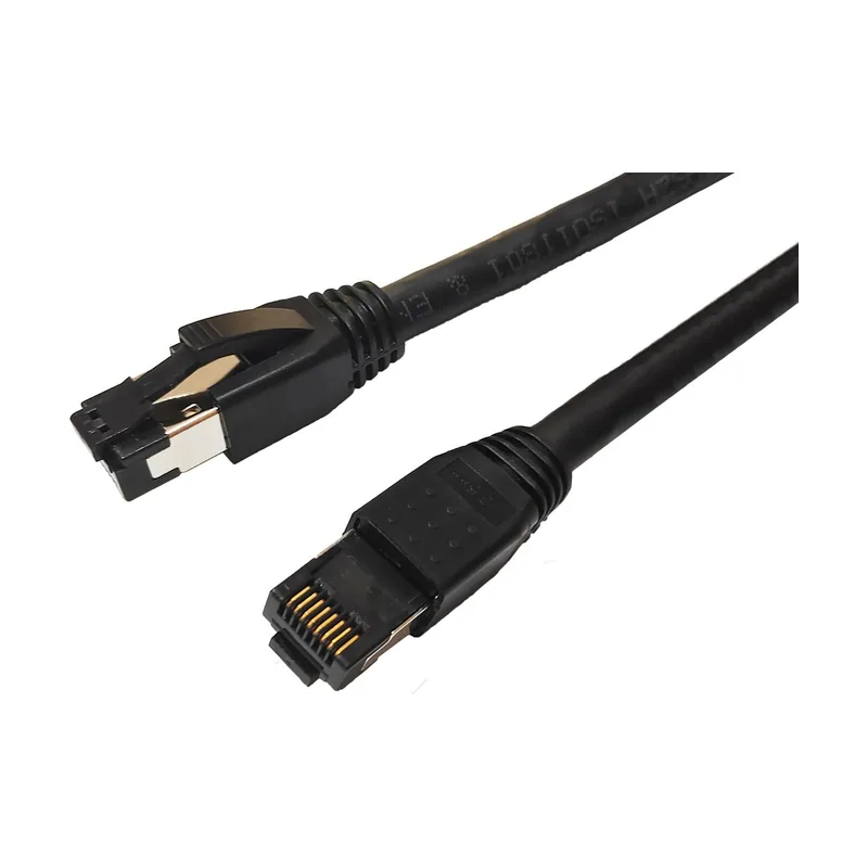Microconnect MC-SFTP803S cable de red Negro 3 m Cat8.1 S/FTP S-STP
