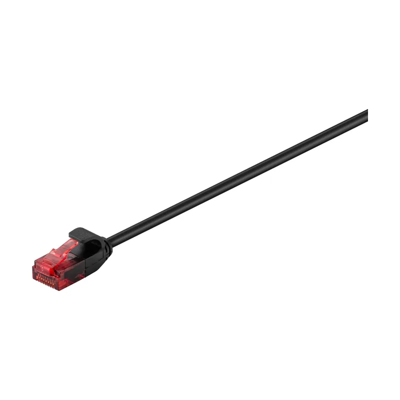 V-UTP60025S-SLIM cable de red Negro 0,25 m Cat6 U/UTP UTP