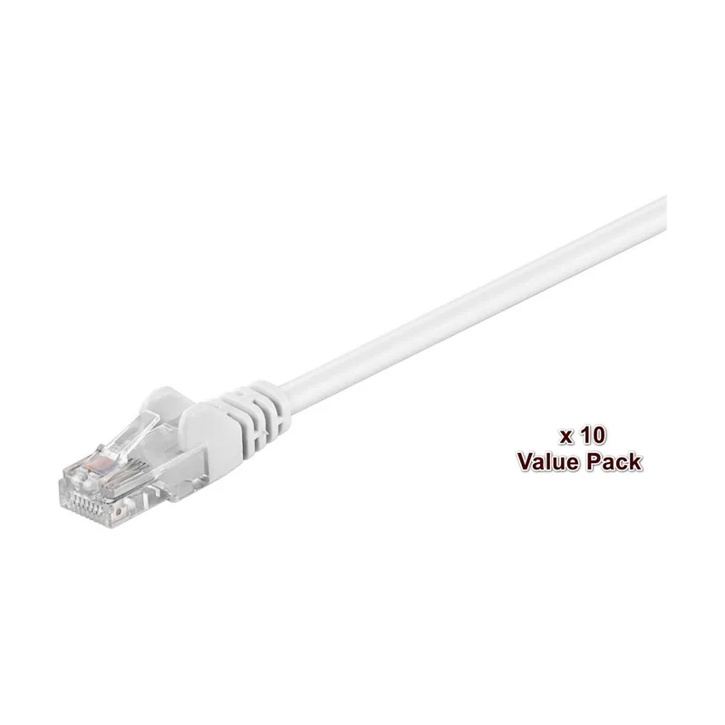 Microconnect V-UTP510WVP cable de red Blanco 10 m Cat5e U/UTP UTP