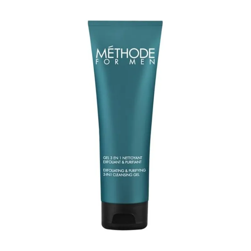 Jeanne Piaubert MÉTHODE FOR MEN Gel 3en1 Nettoyant Exfoliant&Purifiant 125 ml
