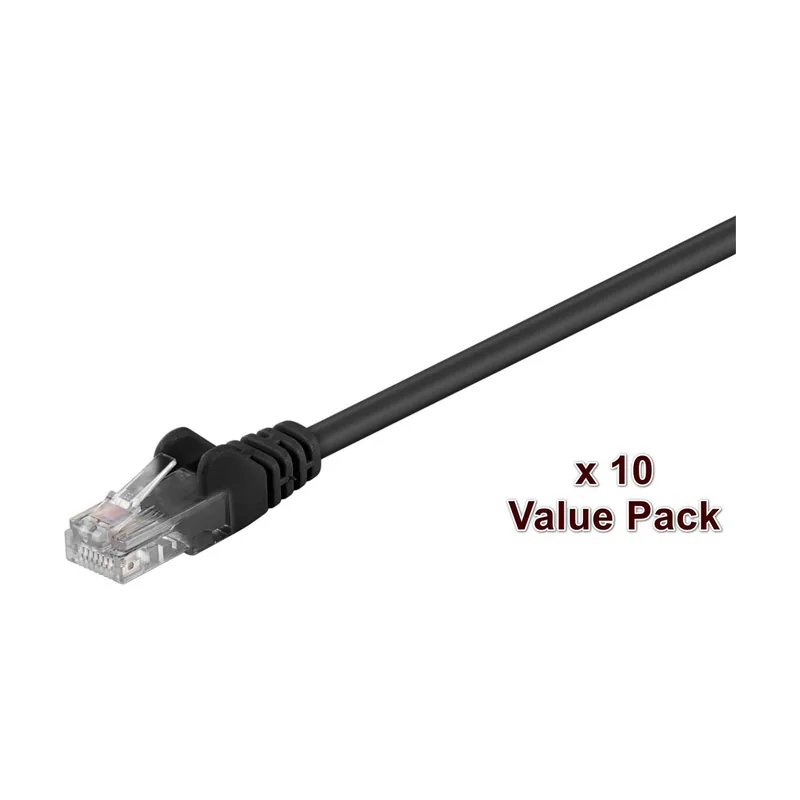 Microconnect V-UTP505SVP cable de red Negro 5 m Cat5e U/UTP UTP
