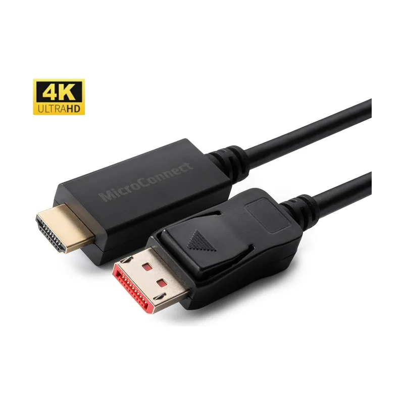 Microconnect MC-DP-HDMI-1004K adaptador de cable de vídeo 1 m DisplayPort