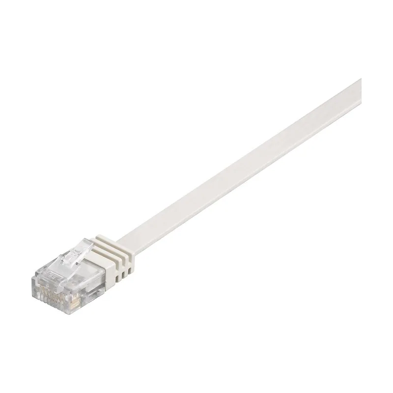 V-UTP60025W-FLAT cable de red Blanco 0,25 m Cat6 U/UTP UTP