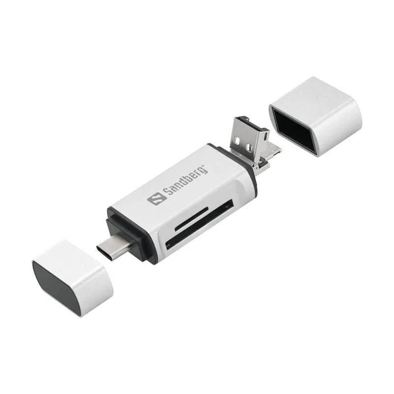 Sandberg Card Reader USB-C+USB+MicroUSB