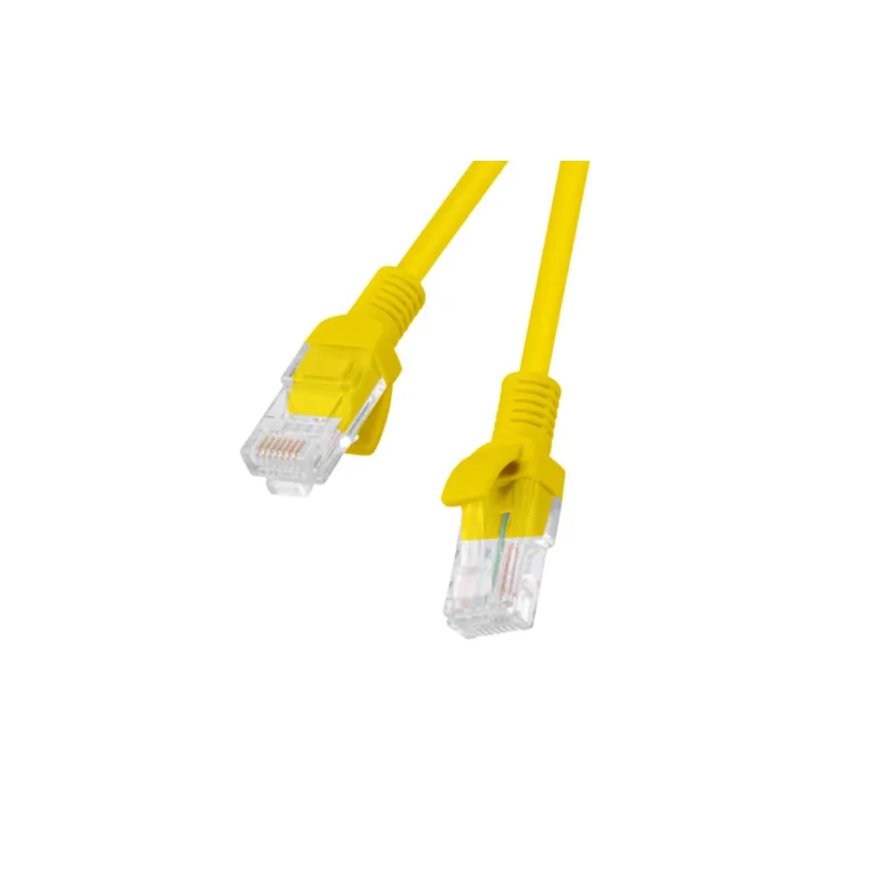 Lanberg PCU6-10CC-1000-Y cable de red Amarillo 10 m Cat6 U/UTP UTP