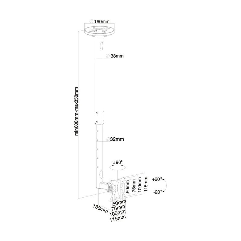 Neomounts NewStar FPMA-C050BLACK
