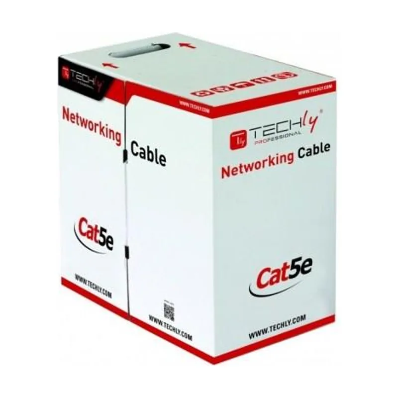 Techly ITP8-RIS-0305LO cable de red Negro 305 m Cat5e F/UTP FTP