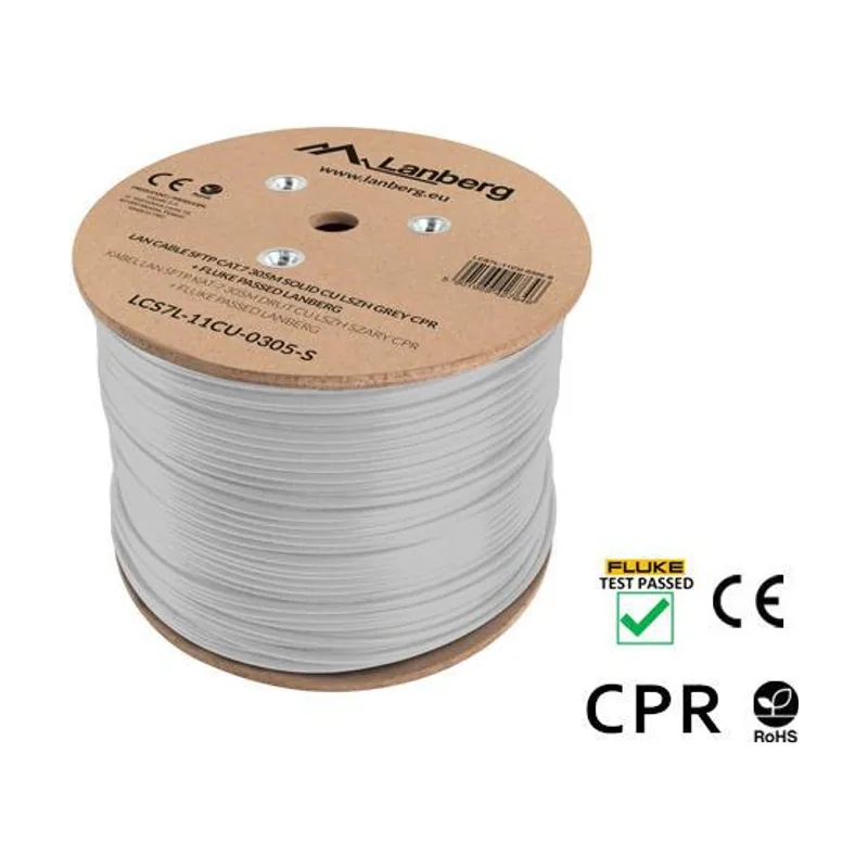 Lanberg LCS7L-11CU-0305-S cable de red Blanco 305 m Cat7 S/FTP S-STP
