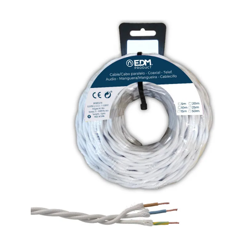 EDM 11888 Cable Paralelo Textil Trenzado