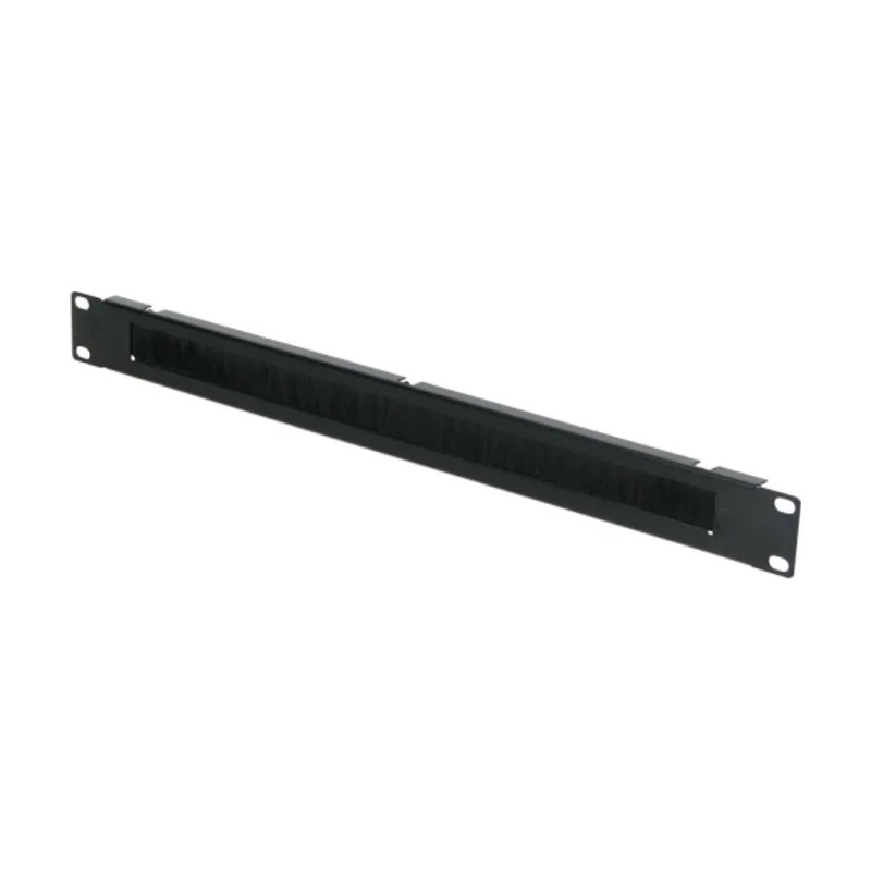 Phasak Panel frontal 19" guía cables 1U metálico negro con tapa PA 1901