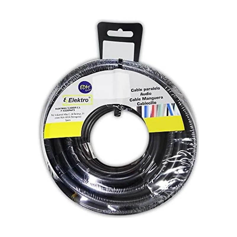 EDM Carrete ACRIL. Negro 2X1,5 10M