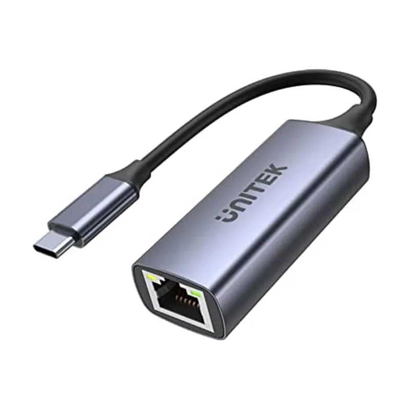 Unitek Adaptador USB-C a Gigabit Ethernet con 100 W de Entrega de Potencia