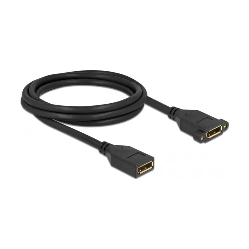 Cable DisplayPort 1.2 hembra a hembra instalación en panel 4K 60 Hz 2 m