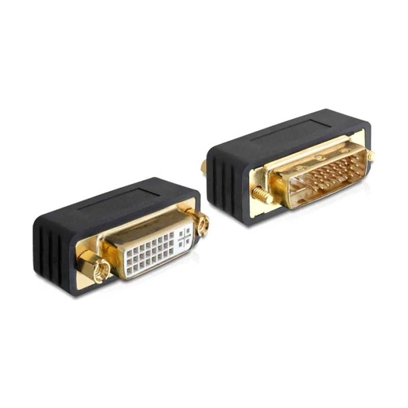 Delock 65298 cambiador de género para cable DVI-I DVI 24+5 Female