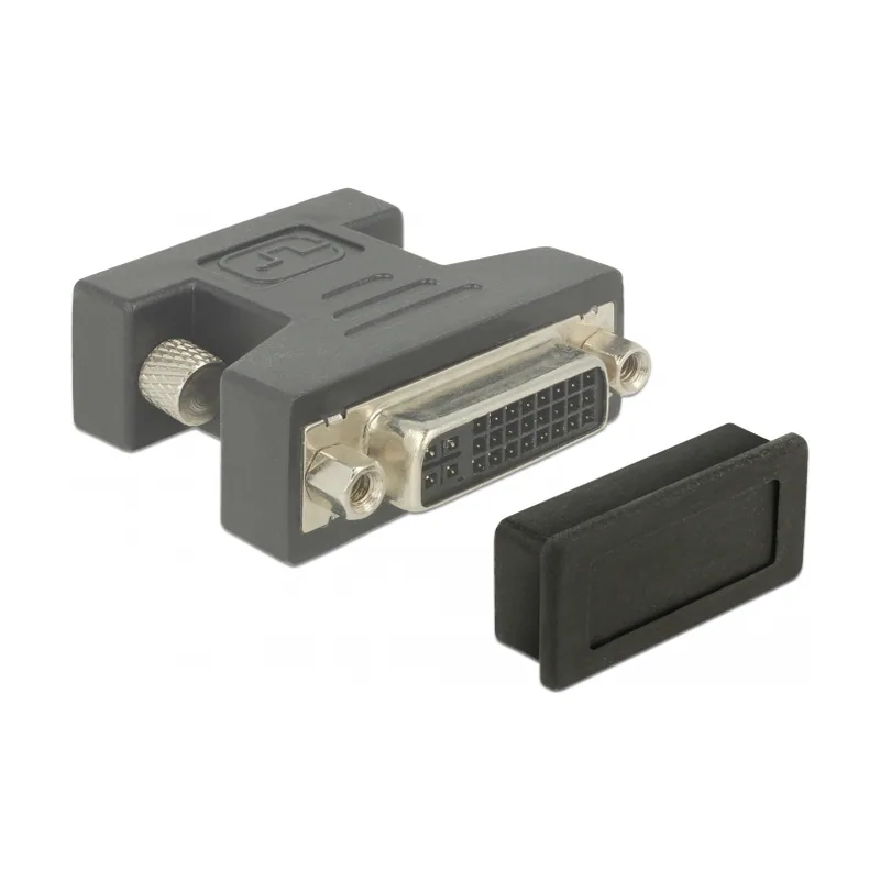 60160 tapa de seguridad para enchufe DVI Negro 10 pieza s
