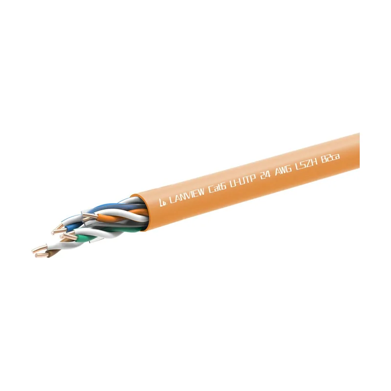 Lanview LVN122156 cable de red Naranja 305 m Cat6 U/UTP UTP Alrededor