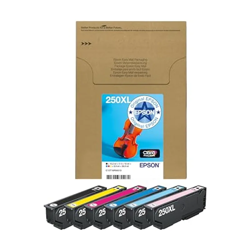 Epson Cartuchos de Tinta Originales 250XL Violin Multipack 6 Colores