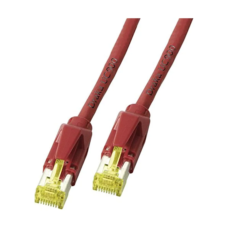 S/FTP PIMF Draka UC900 1000 MHz + Hirose TM31 cable de red Rojo 5 m Cat6a S/FTP S-STP
