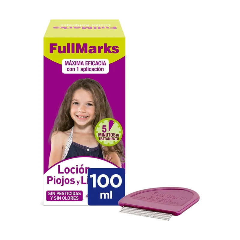 Reckitt Benck HC Fullmarks Loción Antipiojos Y Liendres 100 Ml