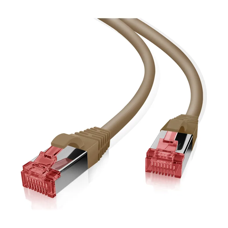 Helos 191055 cable de red Marrón 0,25 m Cat6 S/FTP S-STP