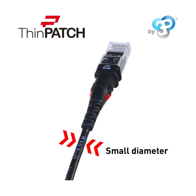 Patchsee TP-6A-U/3 cable de red Negro 0,9 m Cat6a F/UTP FTP