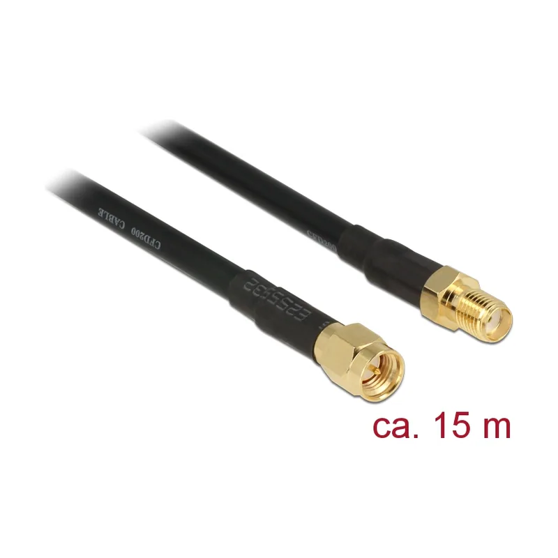 Delock 15m CFD200 cable coaxial SMA