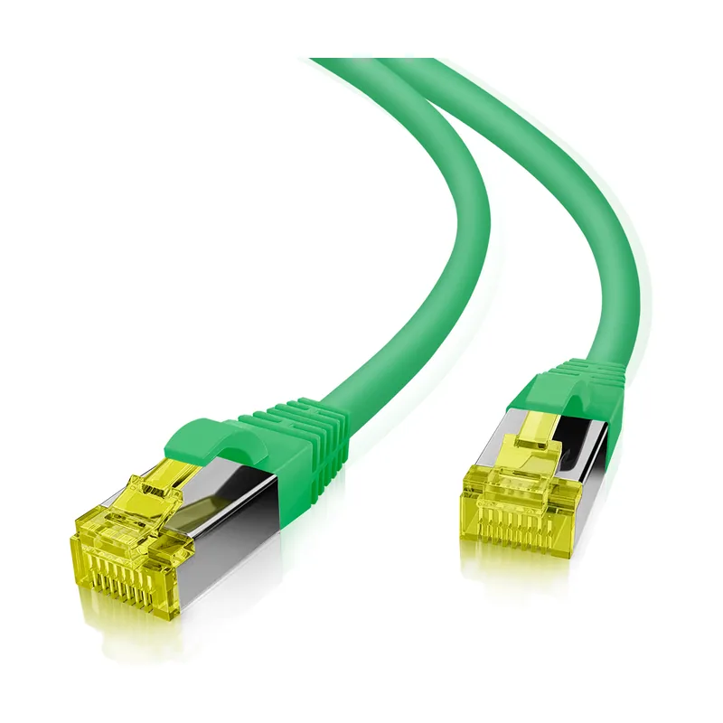 Helos 263788 cable de red Verde 0,25 m Cat6a S/FTP S-STP