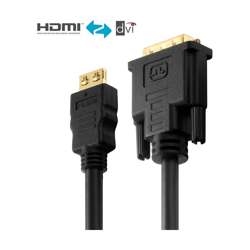 Purelink PI3000-005 adaptador de cable de vídeo 0,5 m HDMI tipo A Estándar DVI-D