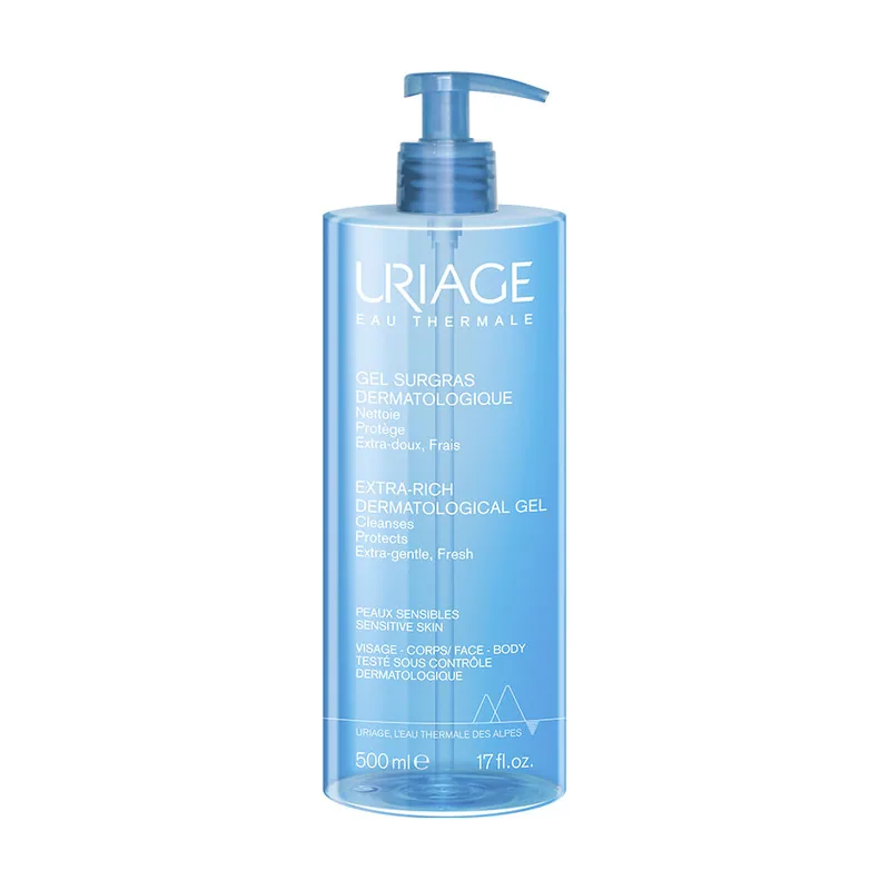 Uriage Gel de ducha dermatológico extra rico para piel sensible 500 ml
