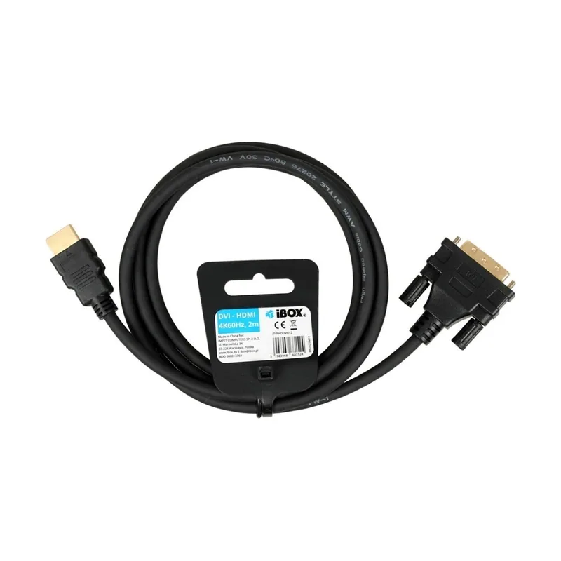Ibox Kabel hdmi do dvi fullhd 1080p 2m