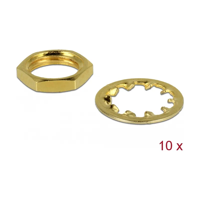 Delock 89483 tuerca 10 pieza s