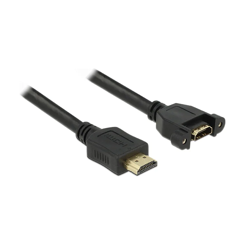 Delock 1m 2xHDMI cable HDMI tipo A Estándar