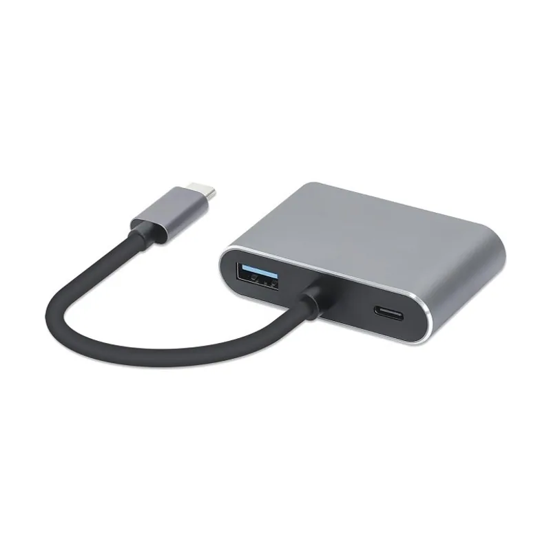 Hub usb typ-c 4w1 usb 3.0 + pd