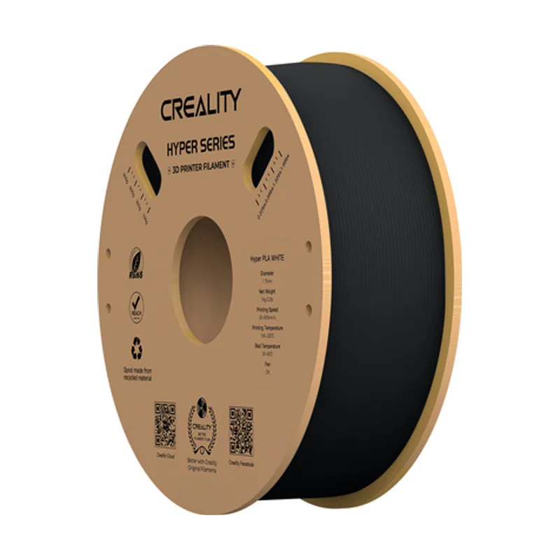 Creality 3301010343 material de impresión 3d Ácido poliláctico PLA Negro 1 kg