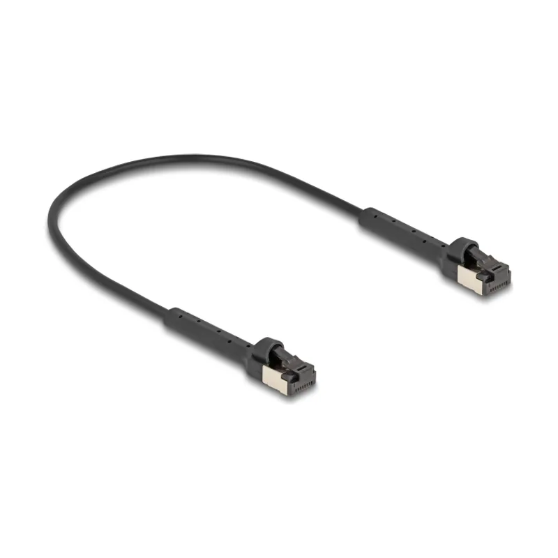 Delock 80932 cable de red Negro 0,25 m Cat6a U/FTP STP