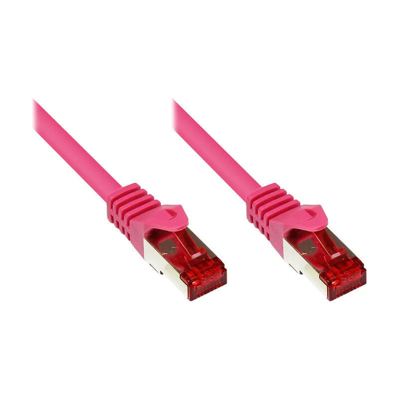Good Connections Alcasa 2m Cat6 S/FTP cable de red Magenta S/FTP S-STP