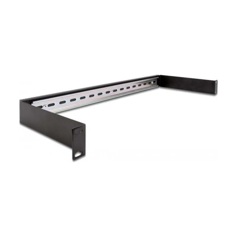 Delock 66883 organizador de cables Estante Canaleta ranurada para cables Negro 1 pieza s