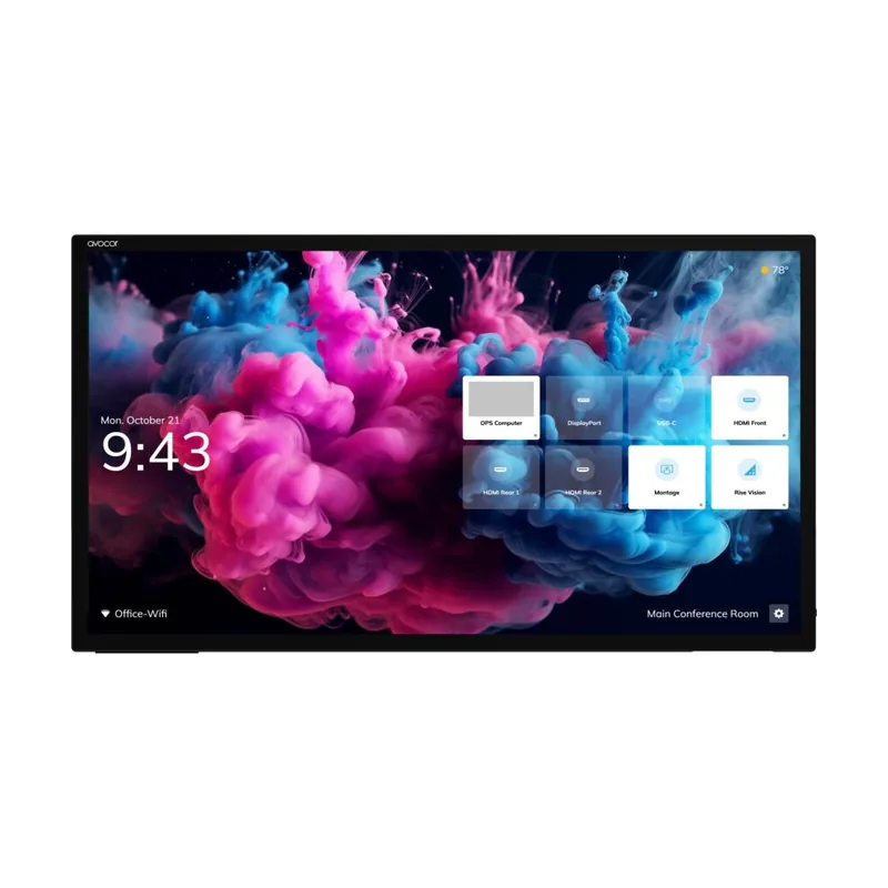 Avocor AvH-7520 Lavagna Interattiva 190,5 Cm 75 3840 X 2160 Pixel Touch Screen Acciaio Spazzolato (avocor AvH-7520