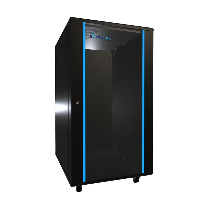 Extralink Armario rackmount 22U 600x800 negro de pie