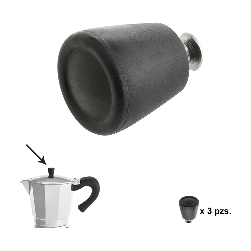 Pomo cafetera aluminio inducción 6