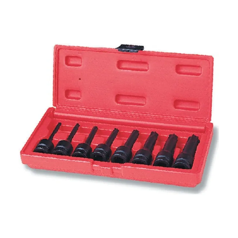 Jonnesway klucze trzpieniowe torx udarowe 8 elem. z nasadką 1/2" s06a408s