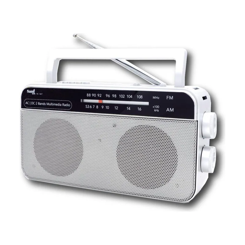 Sami Radio ac/dc 2 bandas bt/usb/microsd/aux/recargable