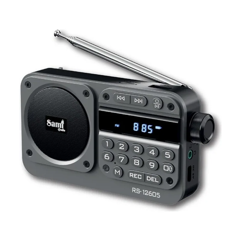 Sami Radio fm 5w mulitmedia portatil c/batería