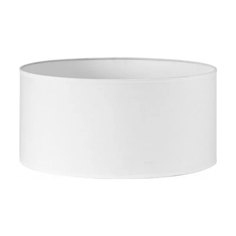Abrila Pantalla cilindrica dori e27 blanca 40dx40dx21h cm tejido popelin