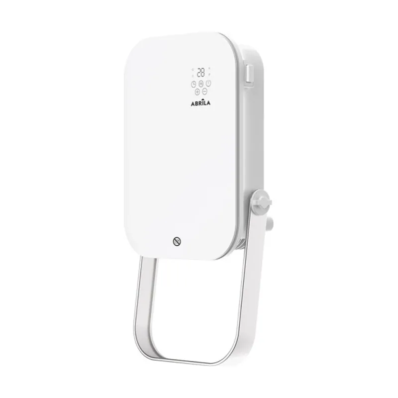 Abrila Termoventilador pared baño austria 2000w blanco 3funciones c/remoto y toallero display ip24 50x25x13cm